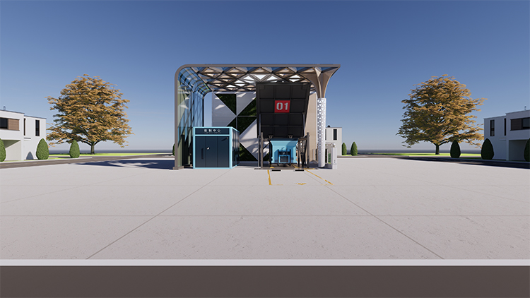 移动式景观站单机位