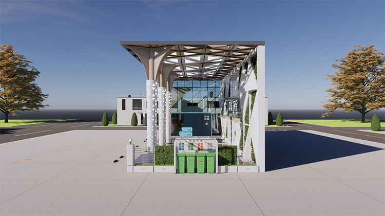 移动式景观站双机位