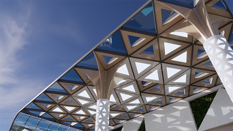 移动式景观站双机位