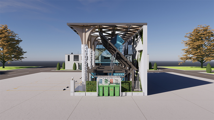 移动式景观站三机位